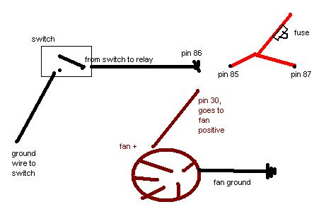 Simple relay diagram -- posted image.