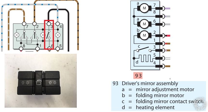 Power Folding Mirrors, VW Golf MK3 -- posted image.