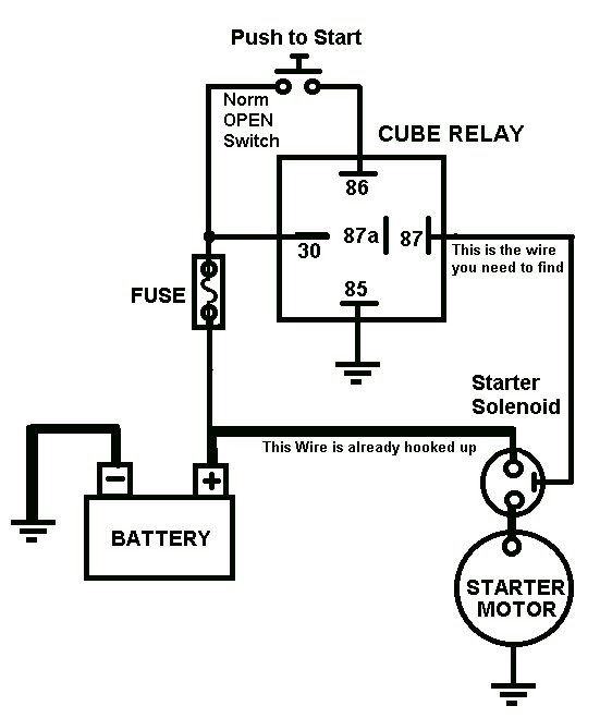 Pushbutton Switch for Starter -- posted image.