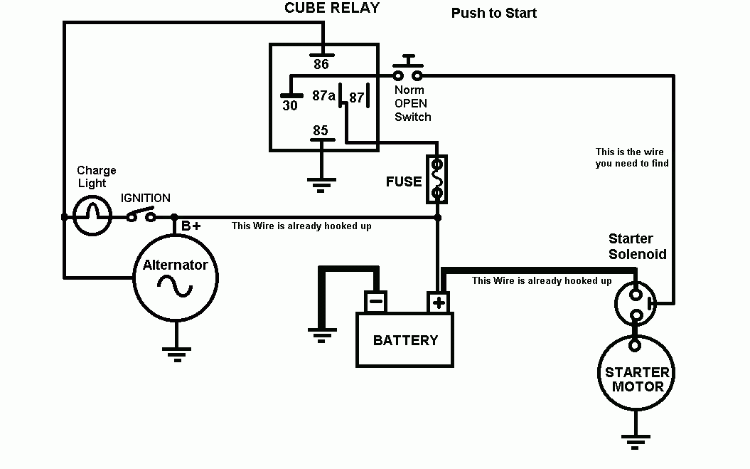 Pushbutton Switch for Starter -- posted image.