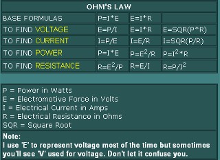 ohms law? - Last Post -- posted image.
