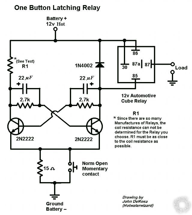 single positive pulse to constant on/off? -- posted image.