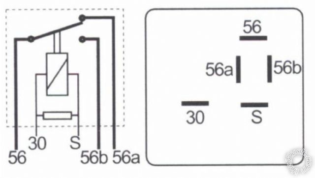 latching relay rear fog lights -- posted image.