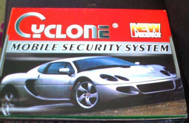 older cyclone car alarm -- posted image.