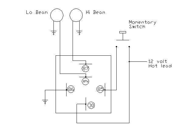 Harley Hi/Low beam relay problem -- posted image.