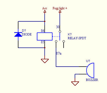 Fog Light buzzer -- posted image.