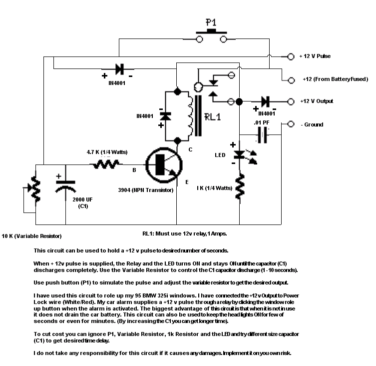 95 BMW325i. Auto role up/down windows -- posted image.