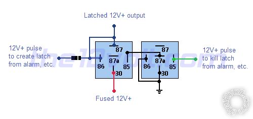 latching relay 12v trigger -- posted image.