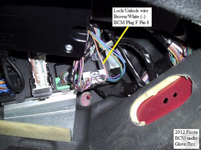 2016 Ford Fiesta, Central Locking Wiring -- posted image.