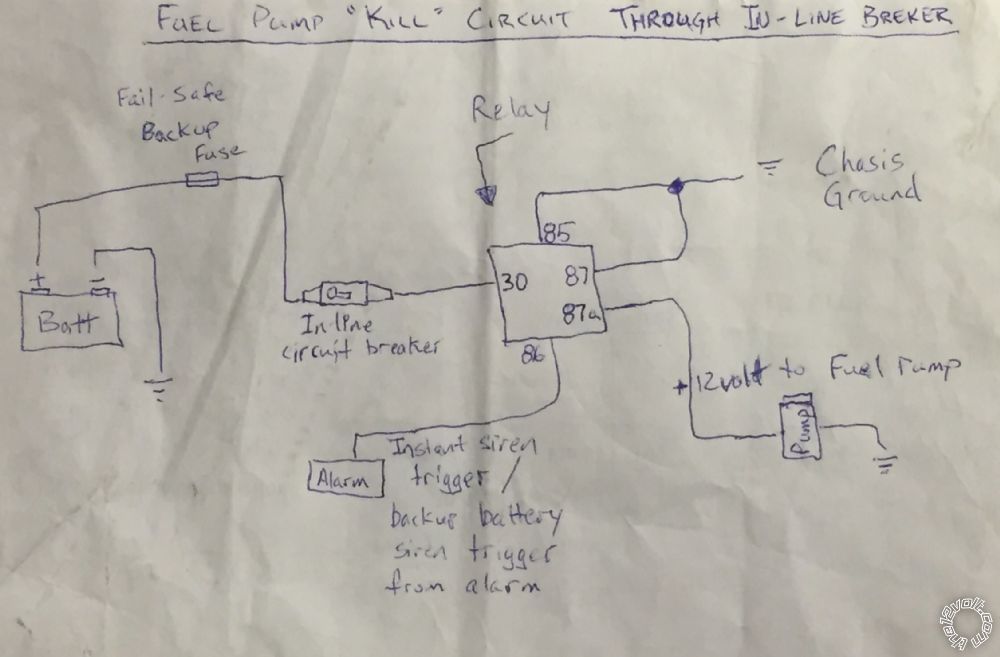 12v circuit breaker to trip when alarm triggered - Last Post -- posted image.