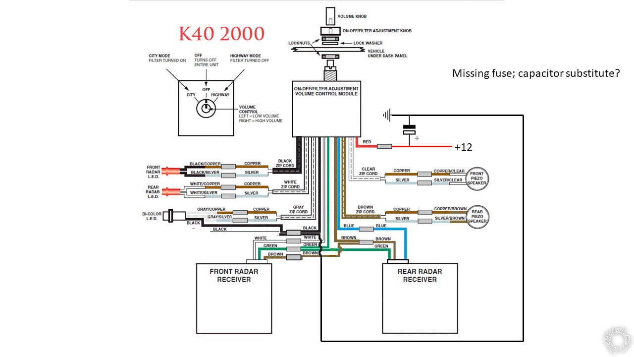 K40 Circuit Diagram, Fuse or Capacitor? - Last Post -- posted image.