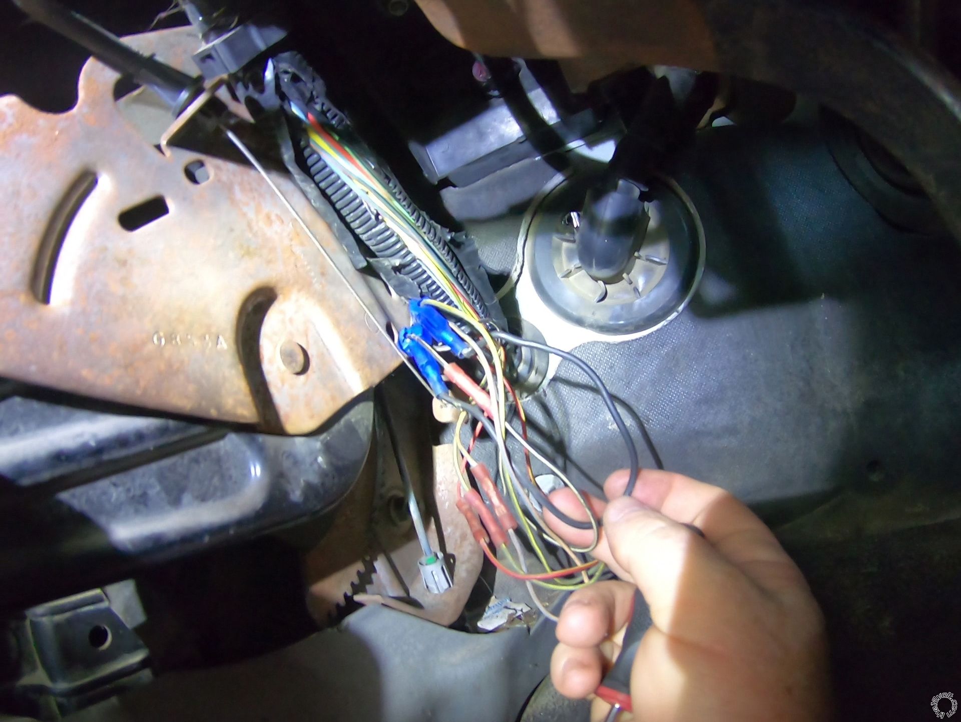 2007 Ford F-550, PO Installed Cross Over Wire, Wont Start When Removed -- posted image.