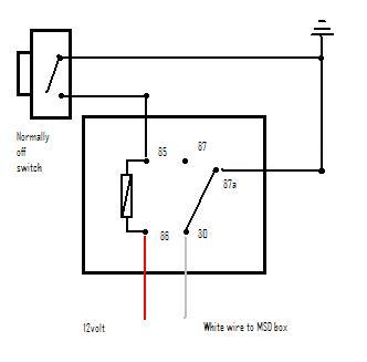 White wire from MSD 6A box as killswitch? -- posted image.