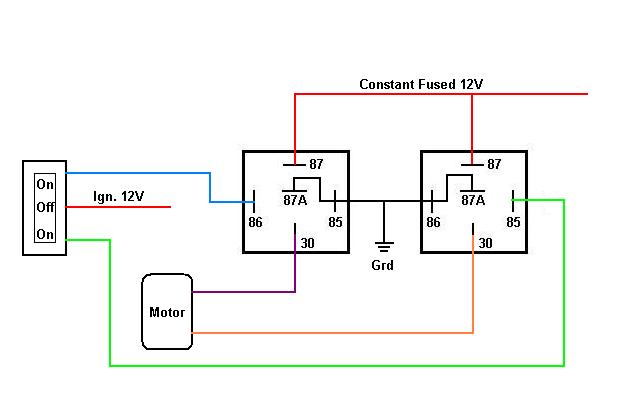 wiring 2 relays - Last Post -- posted image.