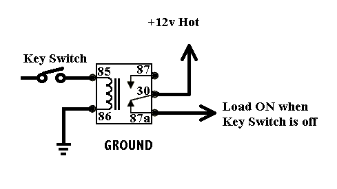 using a ground to break connection -- posted image.