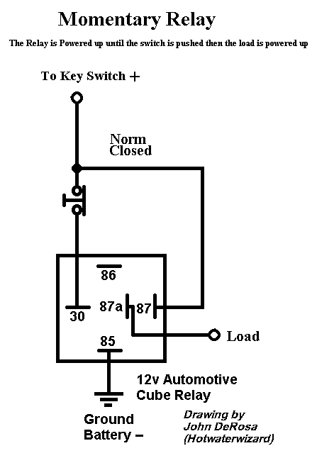 normally closed switch to activate relay? -- posted image.