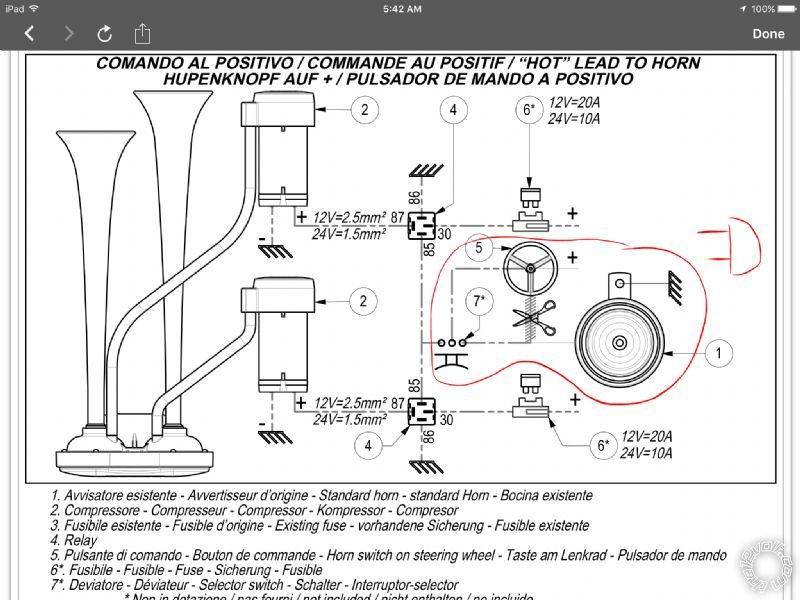 Train Horn Relay Switch, Air Horn Train Wiring Diagram Without Relay