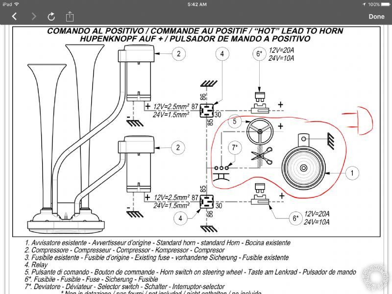 Train horn relay switch -- posted image.