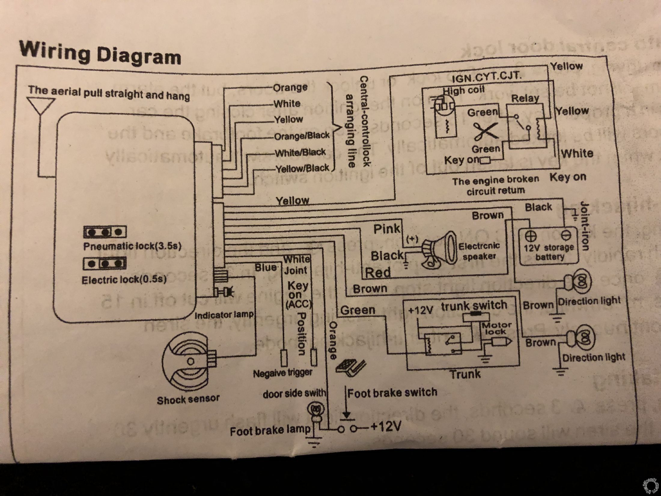 I Only Want to Connect/Use Keyless Entry/Exit -- posted image.