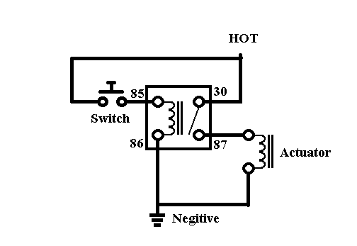 Simple relay switch -- posted image.