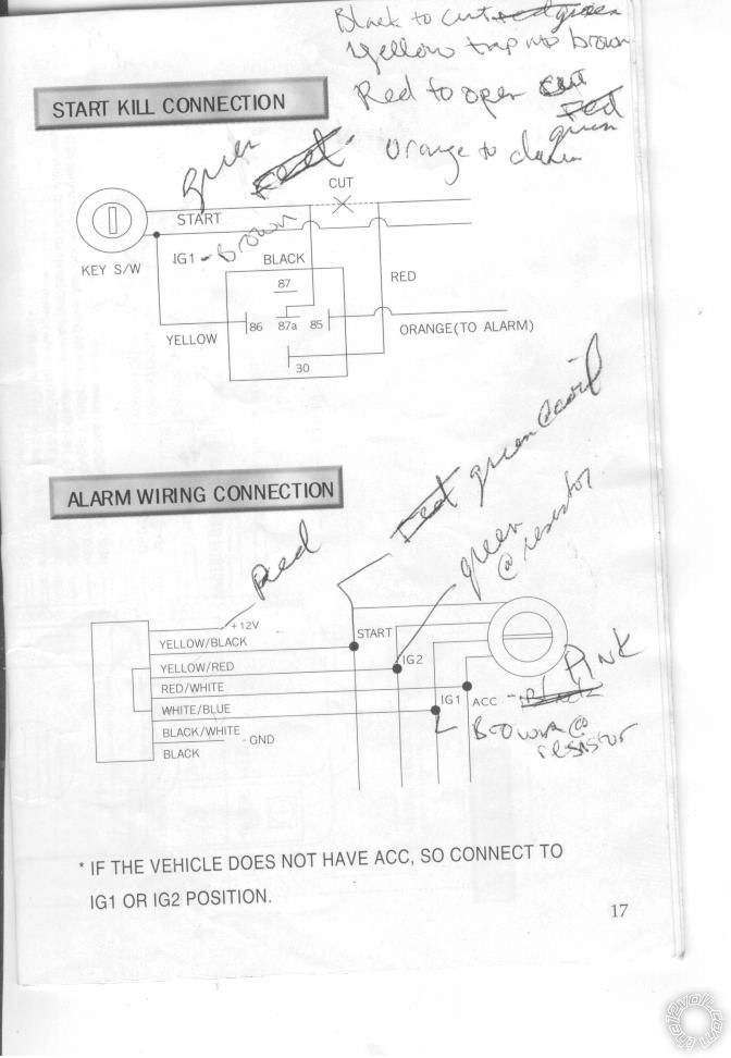 Cyborg -AF 2 way alarm wired to 56 Chevy -- posted image.