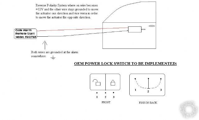 wiring lock switch on existing alarm sys. -- posted image.