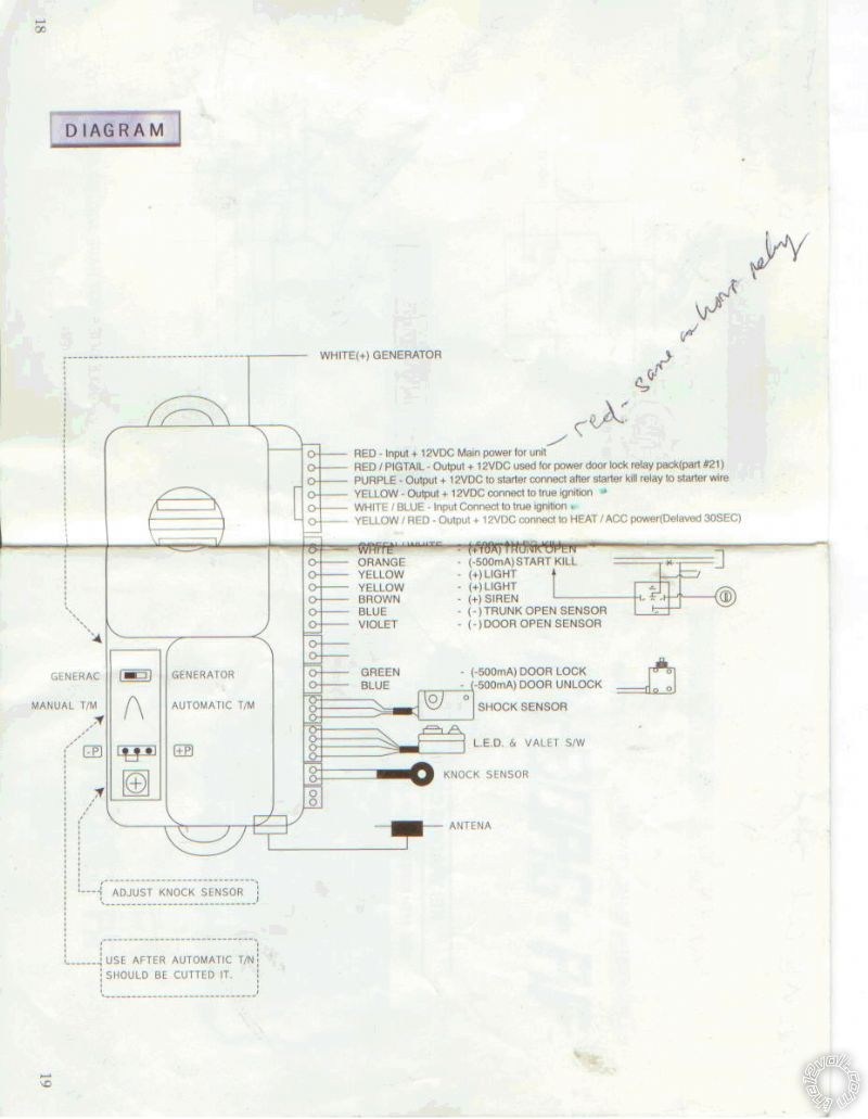 Cyborg -AF 2 way alarm wired to 56 Chevy -- posted image.