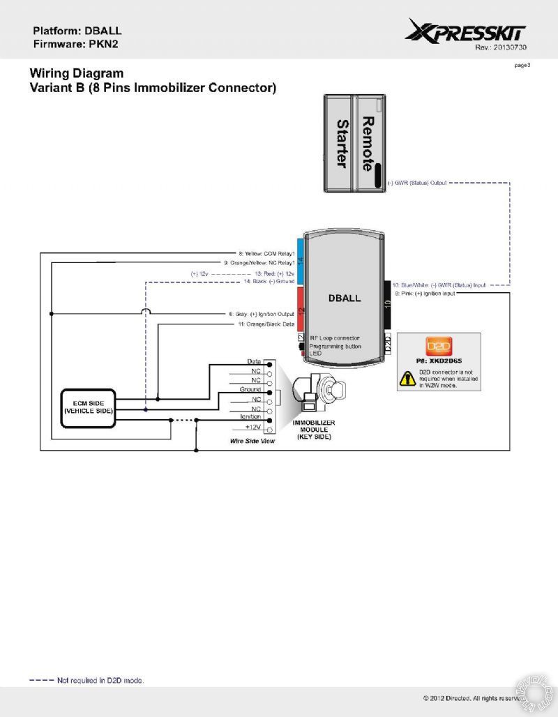 2003 Nissan Altima Remote Start info -- posted image.