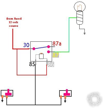 auxillary cargo lights wi 2 switches? -- posted image.