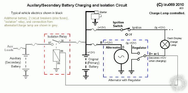 Battery Isolator Wiring Diagram? - Last Post -- posted image.