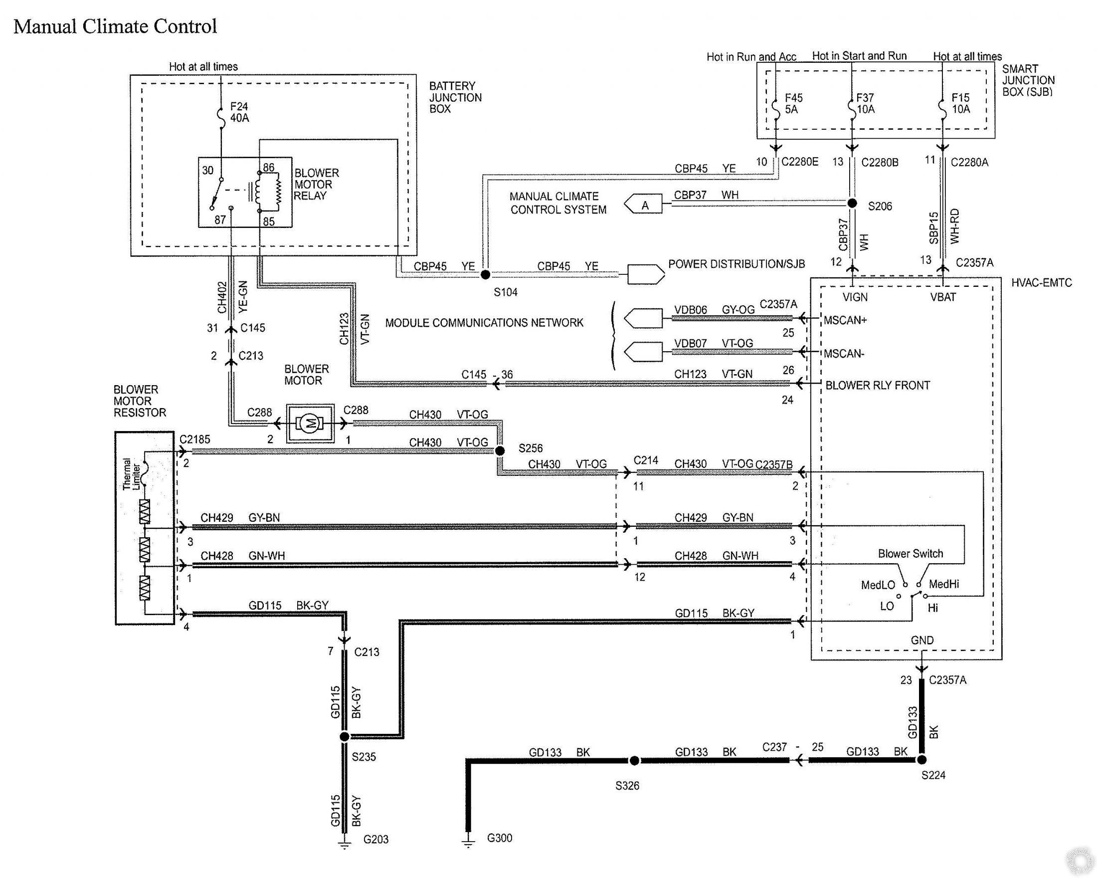 2010 Ford F-150 Single Zone Manual Climate Control HVAC Wiring - Last Post -- posted image.