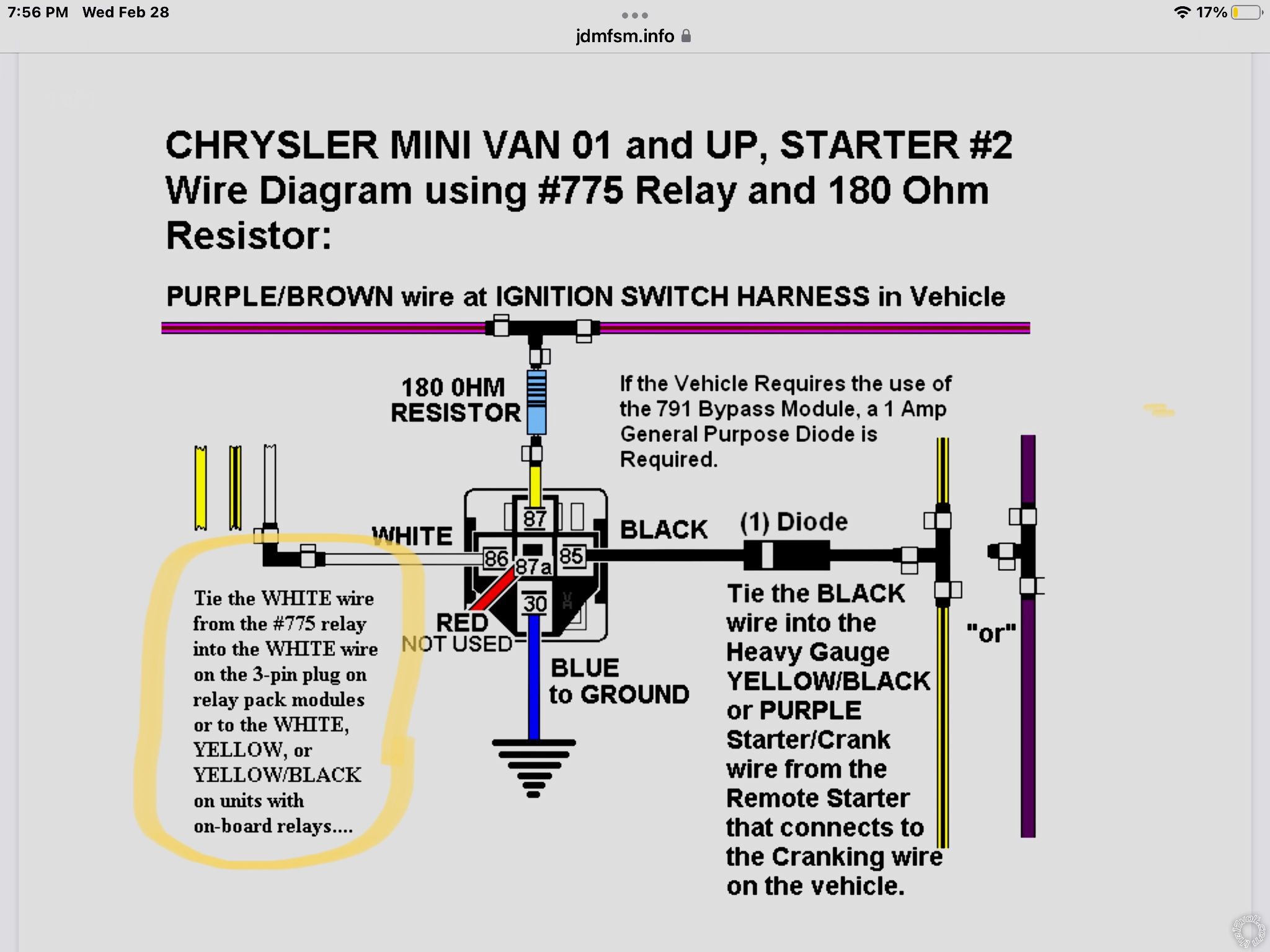 2007 Dodge Caravan, Bulldog RS1100 Remote Starter - Last Post -- posted image.