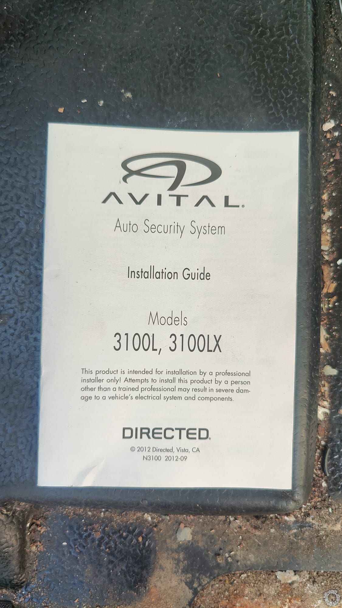 Avital 3100, 2007 Ford Transit In UK - Last Post -- posted image.