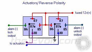 Viper 211HV, Actuator Wiring with No Locks on 73 Trans Am -- posted image.