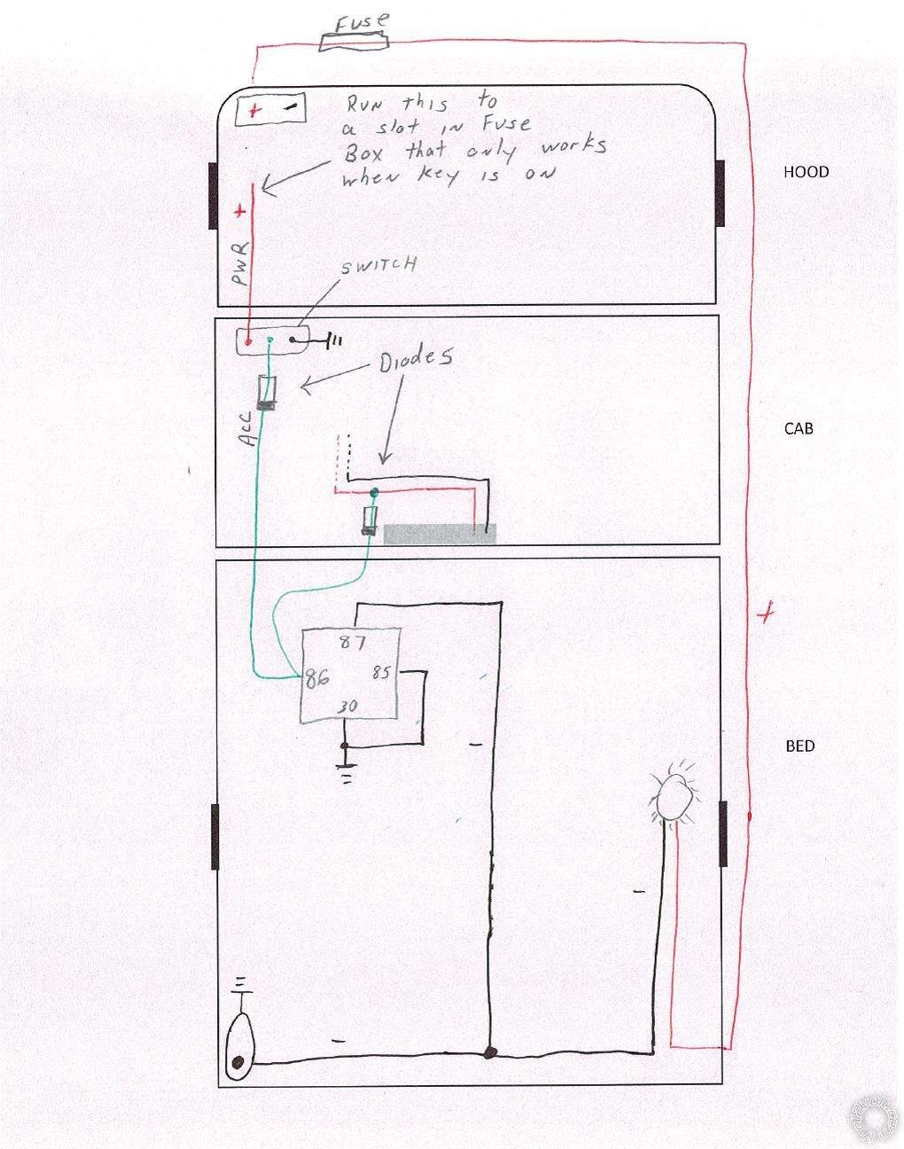 Activate Truck Bed Lights from Multiple Sources -- posted image.