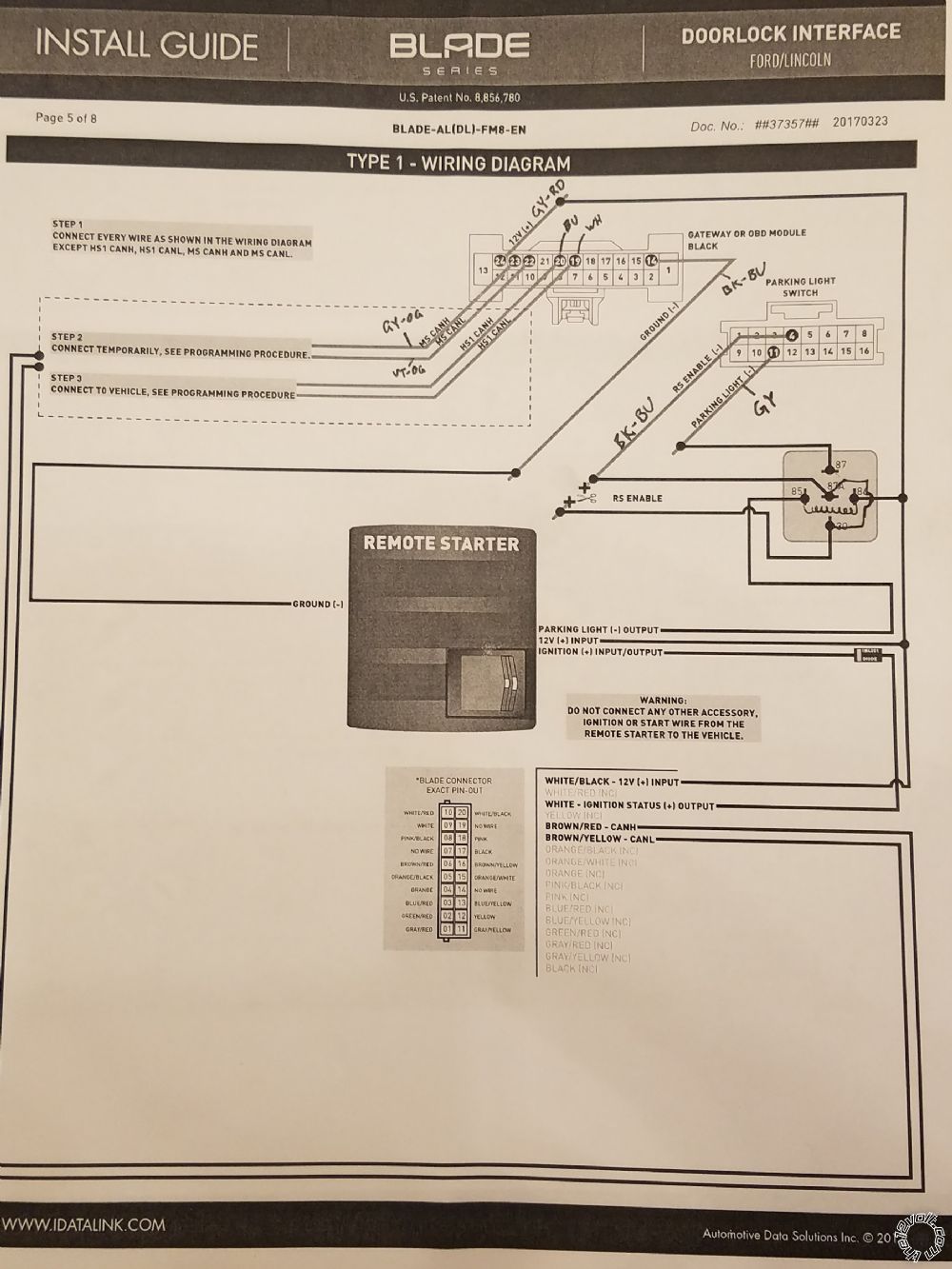 Push-To-Start with CM7200 and Blade-AL -- posted image.