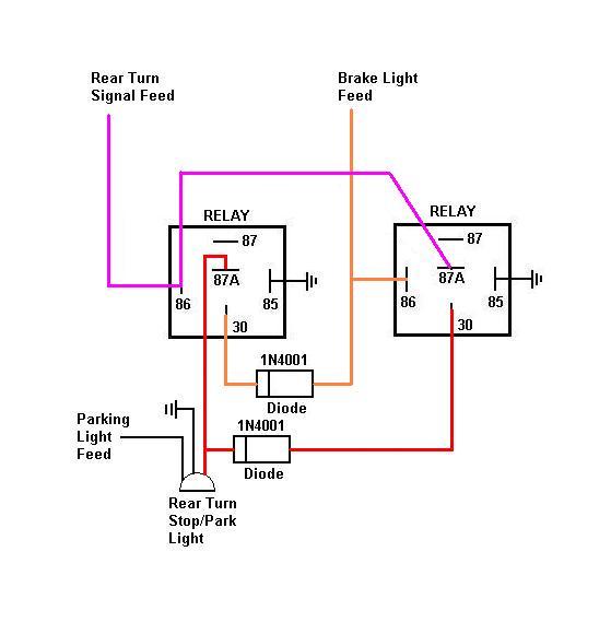 converting from 3 bulb to 2 bulb tails? -- posted image.