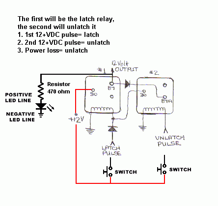 push button switch to latching -- posted image.