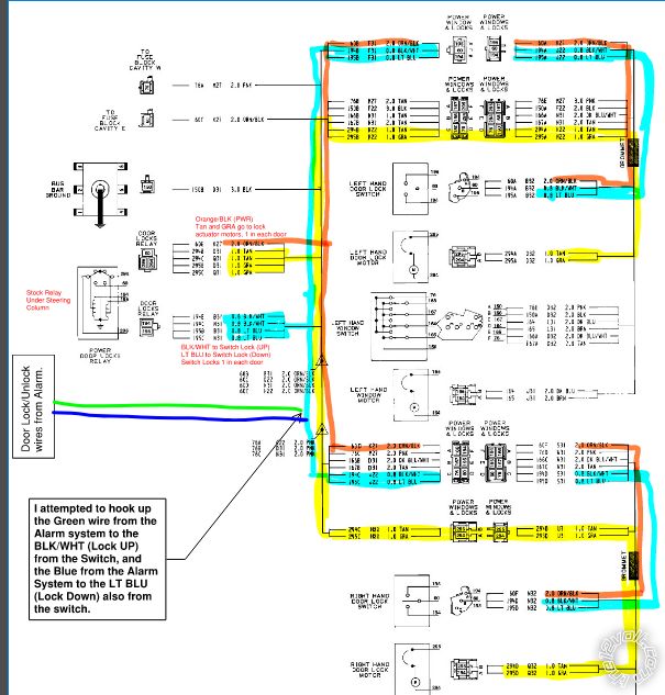 1984 Chevrolet C10, Alarm Door Lock Not Working -- posted image.