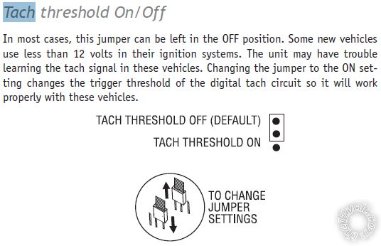 Viper 5706 Tach mode crank time -- posted image.