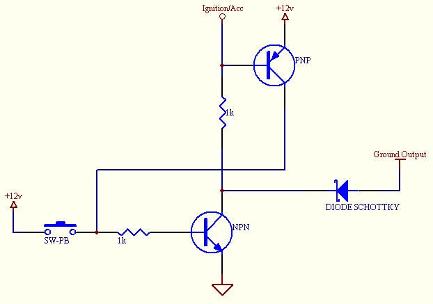 latching relay with negative output -- posted image.