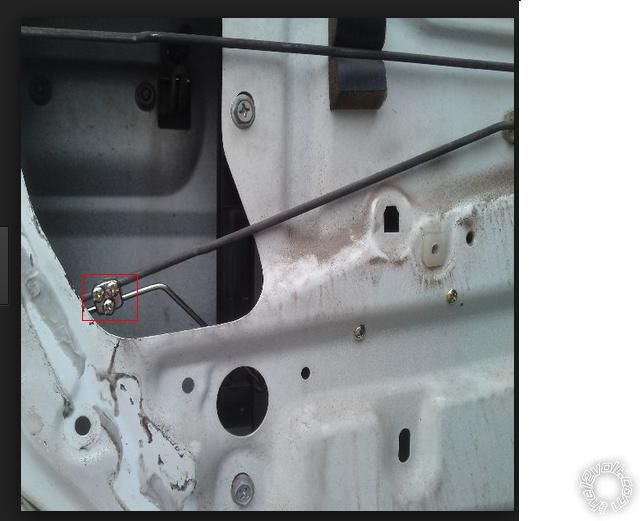 After Market door lock actuator rod connector -- posted image.