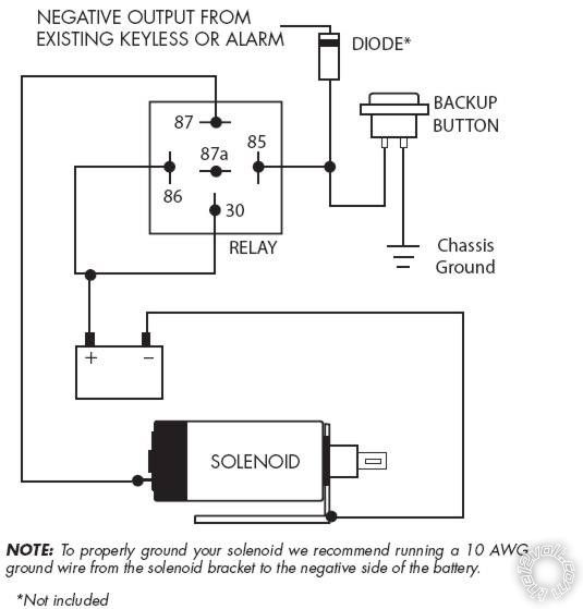 Door popper relay wiring diagram