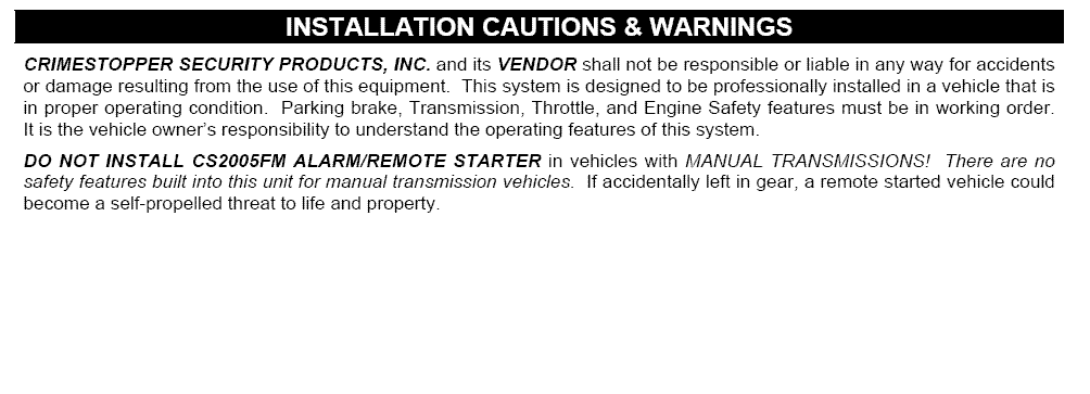 alarm too sensitive/remote starter probs - Page 2 -- posted image.