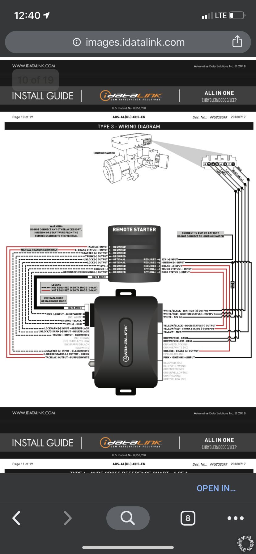 2008 Jeep Wrangler Unlimited, CT-4211TW Remote Start -- posted image.