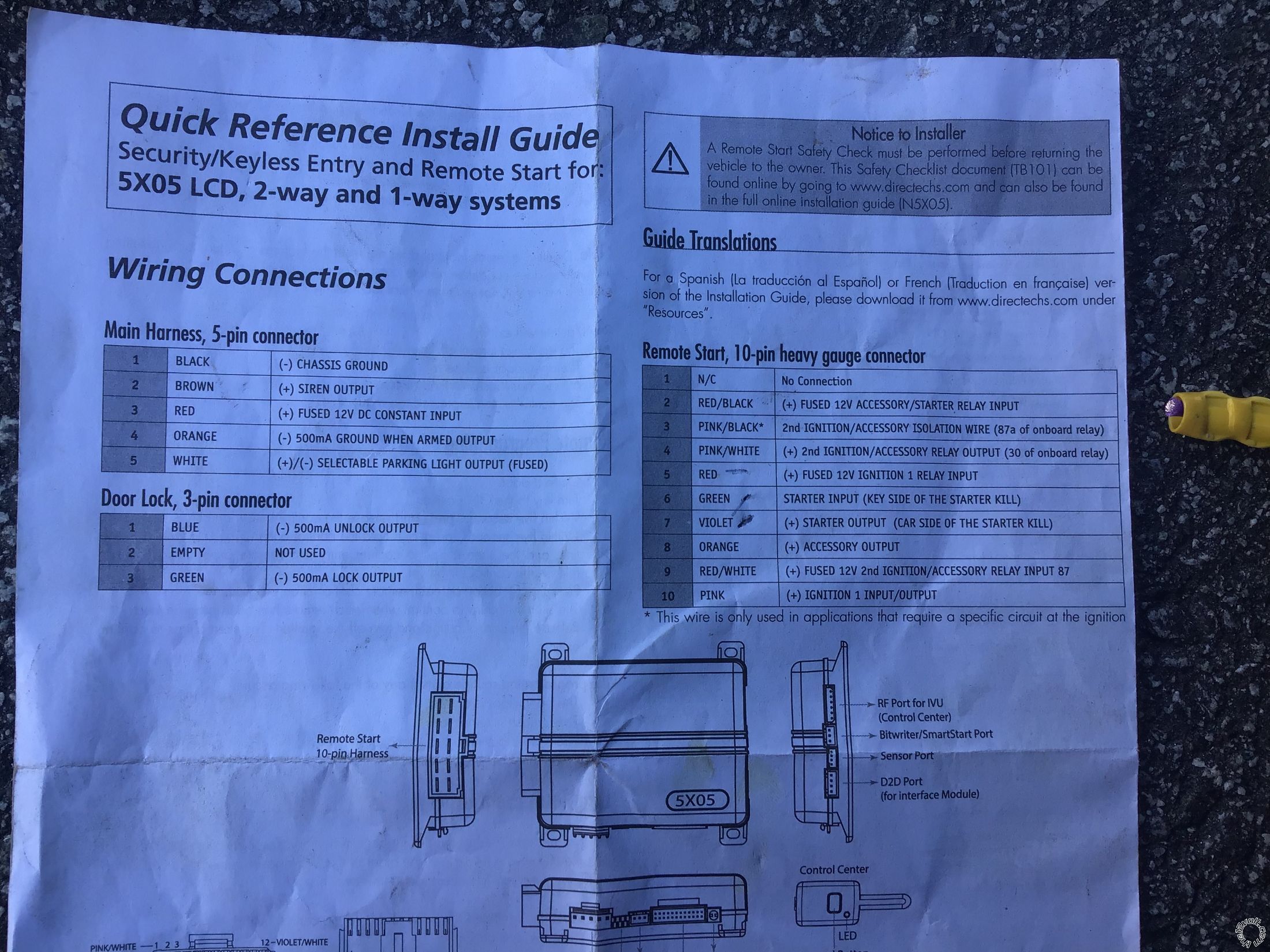 Avital 5103l Remote Start, 1985 Chevrolet Monte Carlo -- posted image.