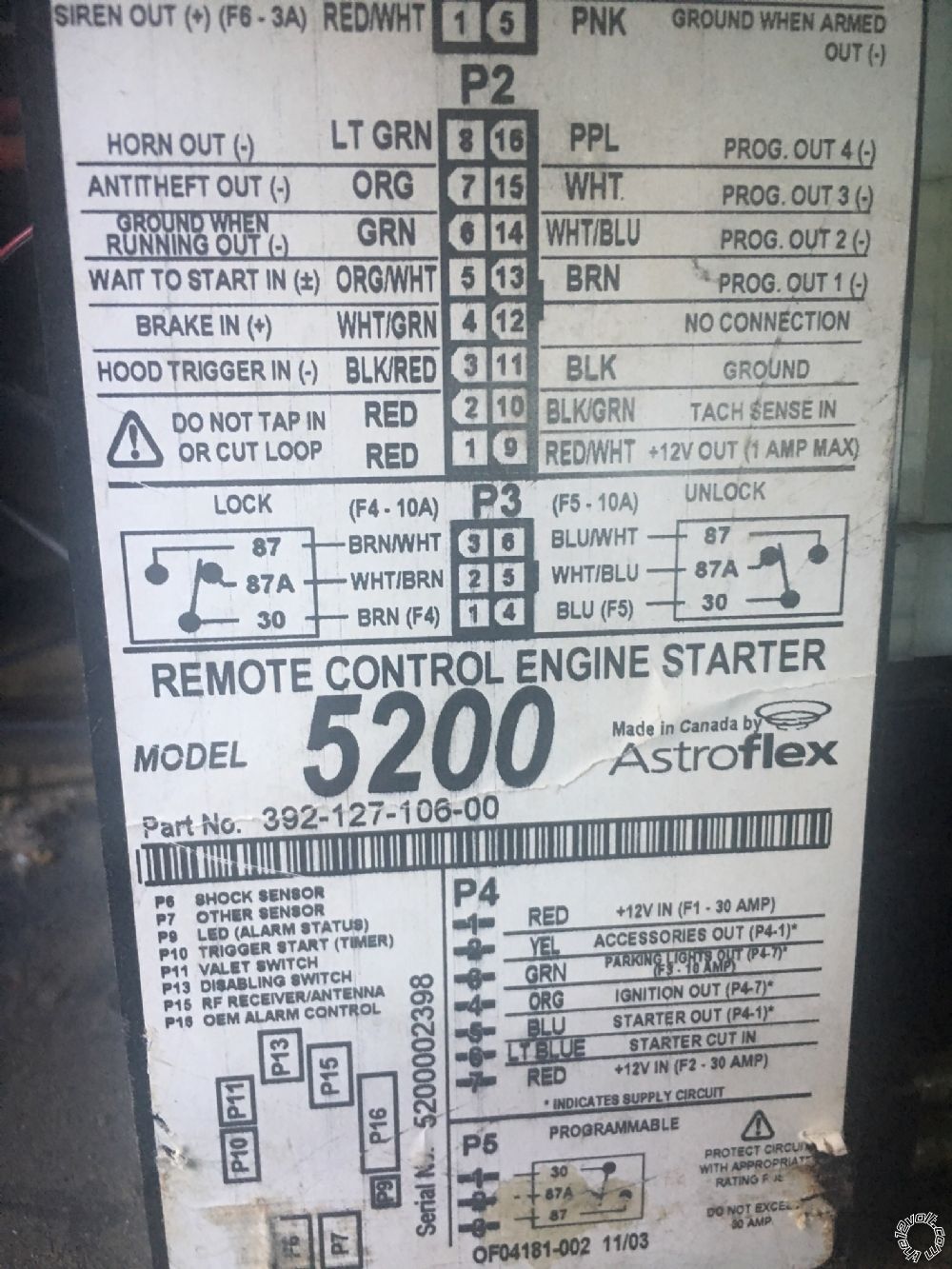 Remote Needed for Astroflex 5200 -- posted image.