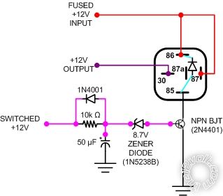 constant to momentary with a microrelay - Page 2 -- posted image.