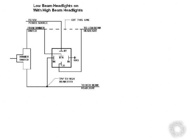 using relay to power up high beam - Page 2 -- posted image.
