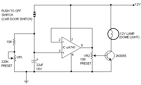 dome light, on, for 30 from unlock -- posted image.